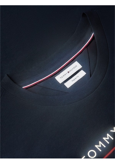 Tommy Hilfiger Brand Love New Rwb Reg Tee Erkek Mavi T-shirt - Mw0mw44359