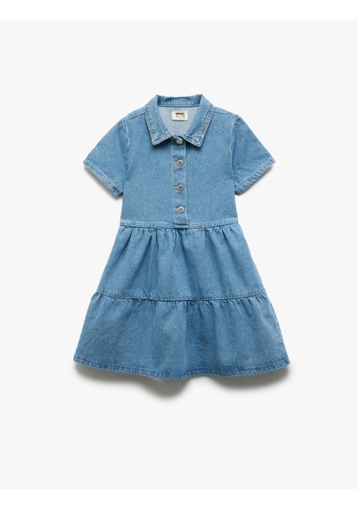 Koton Pamuklu Kısa Kollu Gömlek Yaka Denim Elbise Orta İndigo 5skg80004ad İndigo Koton Pamuklu Kısa Kollu Gömlek Yaka Denim Elbise Orta İndigo 5skg80004ad İndigo