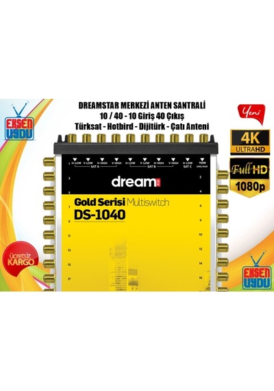 Dreamstar Bina Merkezi Anten Santrali 10/40 10 Giriş 40 Abone