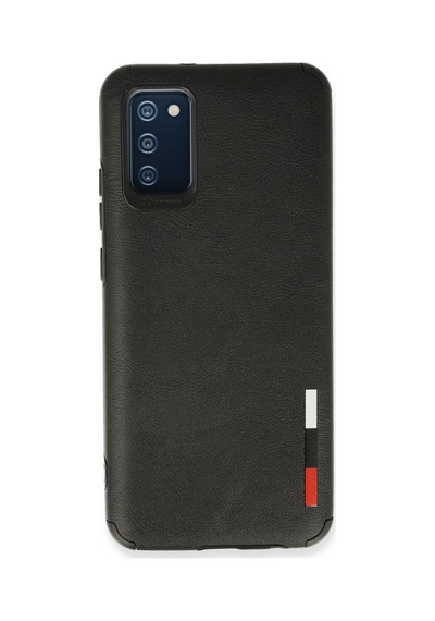 Samsung Galaxy  Uyumlu,  A03s Kılıf Loop Deri Silikon - Siyah