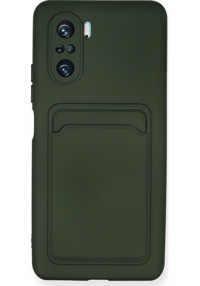Newface - 633 - Xiaomi Redmi K40 Pro Kılıf Kelvin Kartvizitli Silikon - - Csmo-tex - Koyu Yeşil