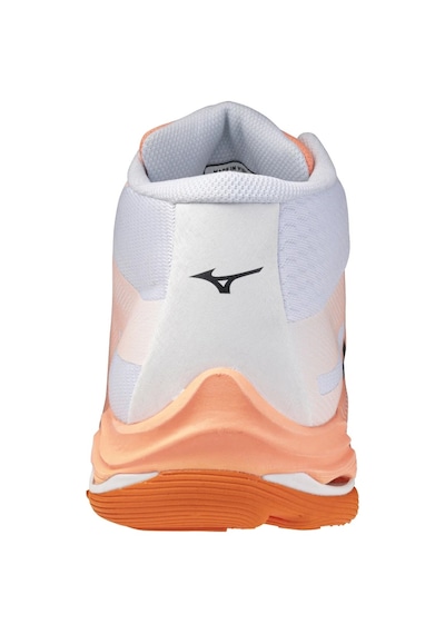 Mizuno Wave Lightning Pro Mıd Erkek Voleybol Ayakkabısı Beyaz / Turuncu Çok Renkli