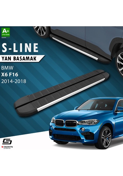 S-dizayn Bmw X6 F16 S-line Aluminyum Yan Basamak 193 Cm 2014-2018 A+ Kalite