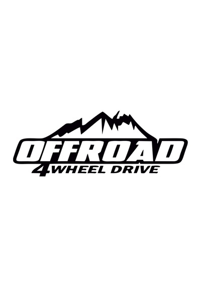 4 Çeker Off Road Sticker, Oto Sticker, Pick Up Sticker 30x13 Cm