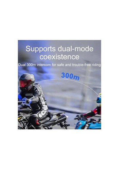 Y20 Max Motosiklet Bluetooth 5. 3 Kask Intercom 2 Kişi 300 Metre Eşleşme Özellikli