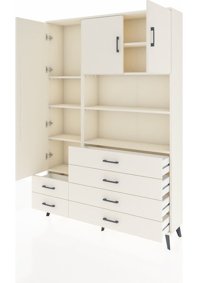 Arges Dolap 8 Raflı 6 Çekmeceli 3 Kapaklı 132x30x195 Aytaşı-a... Aytaşı Arges Dolap 8 Raflı 6 Çekmeceli 3 Kapaklı 132x30x195 Aytaşı-a... Aytaşı