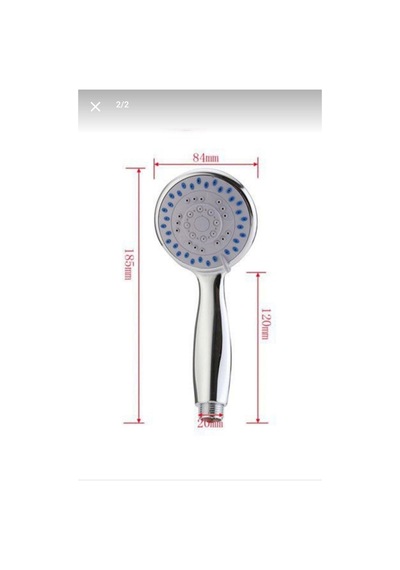 Duş Başlığı Duş Fıskiye Orta Boy Fonksiyonlu 9 Cm Çap Plastik Diğer
