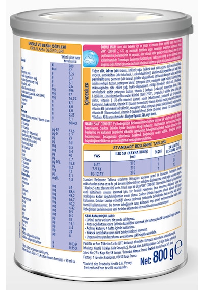 Sma Comfort 2 Devam Sütü 800 G