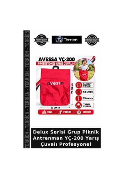 Delux Serisi Grup Piknik Antrenman Yç-200 Yarış Çuvalı Profesyonel Çok Renkli