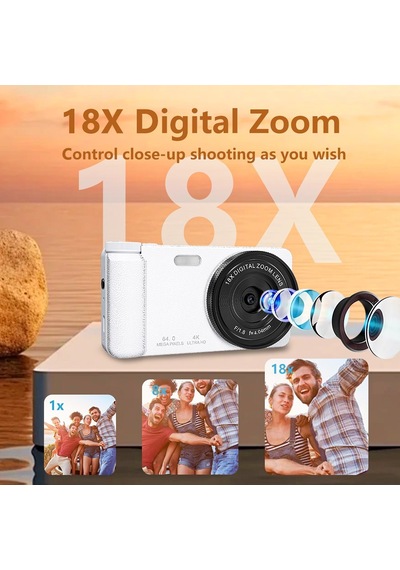 MKN02 4K Ultra HD Dijital Fotoğraf Makinesi Döner Ekranlı Kompakt Kamera-1732