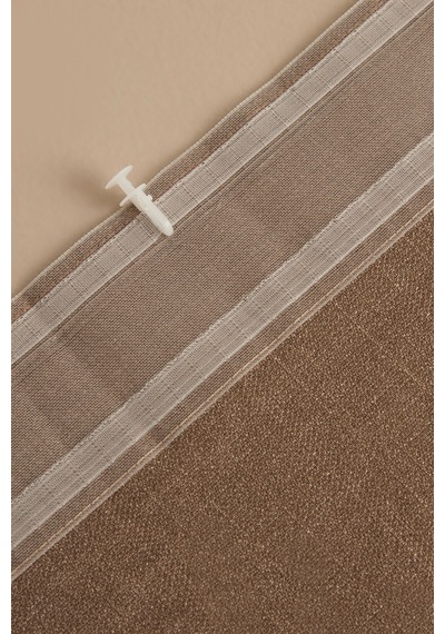 Kaşmir Home Perla Keten Fon Perde Vizon 150x270 Cm Vizon