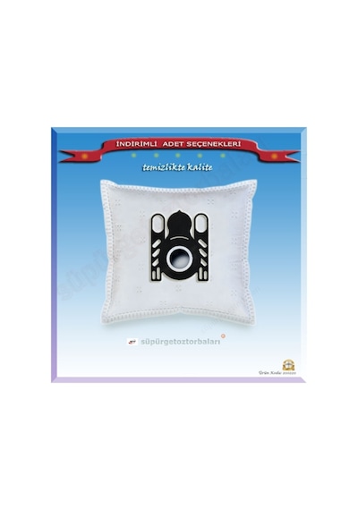 Arçelik Uyumlu S 4122 KANGURU SÜPÜRGE TOZ TORBASI 20 Adet 200220