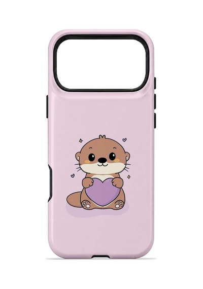 Velvoria Valestra Pembe Hamsterli Apple iPhone Uyumlu 17 Pro Magsafe Koruma Kılıfı Valestra Magline - Pembe Hamsterli