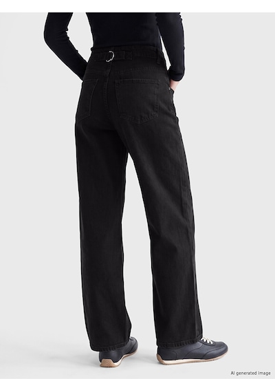 Lcw Jeans Siyah Straight Fit Kadın Jean Pantolon