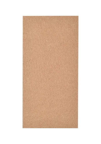 Tek Parça Kahverengi Mobilya Keçesi 12x24 Cm Büyük Boy Yapışkanlı Kesilebilir Parke Koruyucu Kahverengi