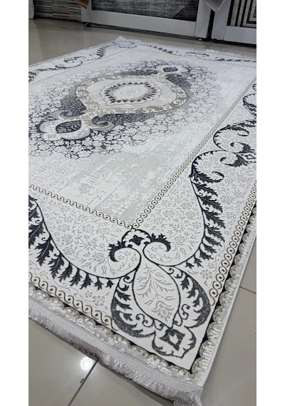 Safyün Halı Kadife Kf514 Gri 200 X 290 Renkli