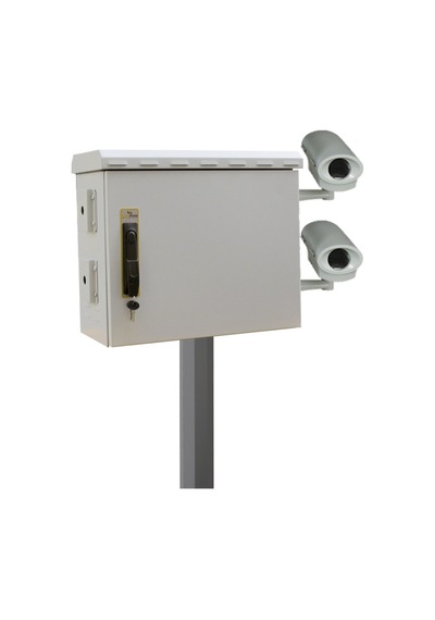 12U 19" 250Mm Outdoor Mobese Direk Tipi Rack Kabinet Çift Cidarlı