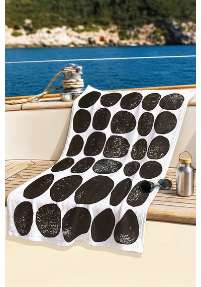 Soyut Taş Desenli Modern Plaj Havlusu-siyah Beyaz Minimalist Akdeniz Hızlı Kuruyan Mikrofiber Havlu Sessiz Lavanta Soyut Taş Desenli Modern Plaj Havlusu-siyah Beyaz Minimalist Akdeniz Hızlı Kuruyan Mikrofiber Havlu Sessiz Lavanta