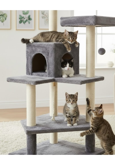 Reyo Pet Amazon Kedi Tırmalama Evi Platformu