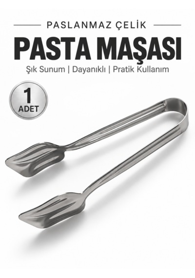 Beylini Paslanmaz Çelik Pasta Maşası Kek Börek Kurabiye Servis Maşası Tatlı Sunum Maşası Mutfak Servis Aparatı