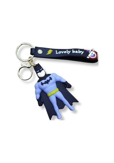 Batman Klasik 3d Figürlü "lovely Baby" Yazılı Bilek Kayışlı Anahtarlık - 1 Adet