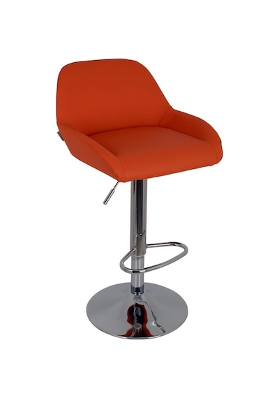 Bürocci Texas Bar Taburesi - Turuncu Deri - 9506S0123 Çok Renkli