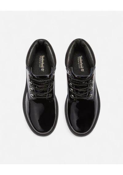 Timberland Timberland Premium 6 Inch Lace Up Waterp Kadın Black Patent Leather Bot Tb0a43f8el61 Siyah