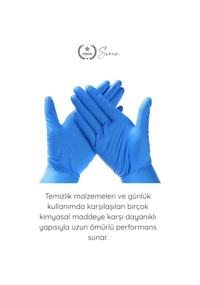 Eldiven Genel Kullanım Lateks Eldiven Gıda Uyumlu Doğal Kauçuk Kimyasal Dirençli Astarlı Kaymaz Tem