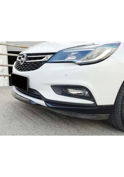 Opel Astra K Twin Ön Flap Ön Tampon Flap 2015+ P Black , Abs Plastik