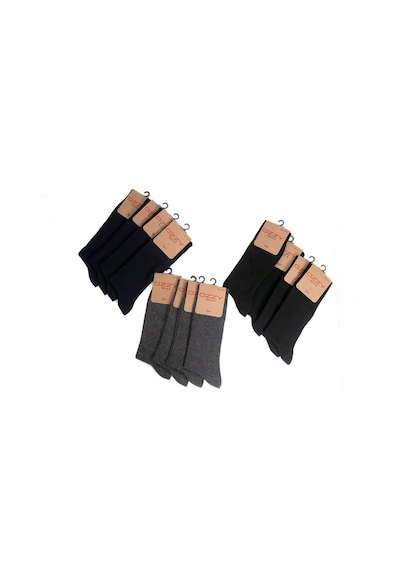 Ozzy Socks 12'Li Viskon Dikişsiz Erkek Soket Çorap 4 Mevsim-Std Siyah