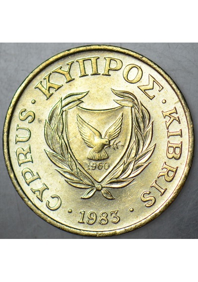 Kıbrıs 2 Cent 1983 Çil -