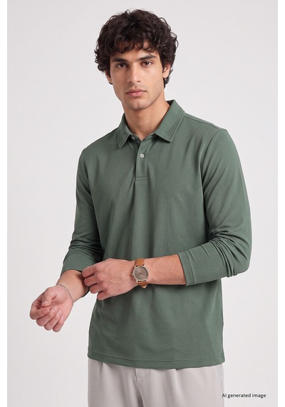 Tommy Life Açık Yeşil Rahat Form Basic Erkek Polo Yaka T-shirt - 88512 Camel
