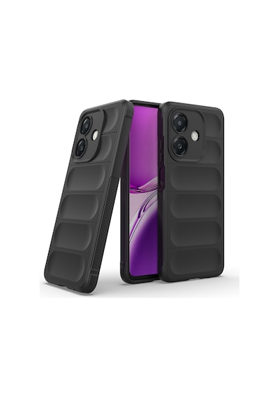 Oppo A3 Kılıf Esnek Tpu Oyuklu Arka Yüzey Tasarımlı Etnik Silikon Kapak