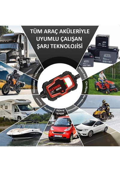 Kobb Kbs1a 6v/12v 30ah Akıllı Akü Şarj Akü Bakım / Desülfatör