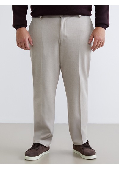 Lcwaıkıkı Classic Bej Büyük Beden Erkek Chino Pantolon