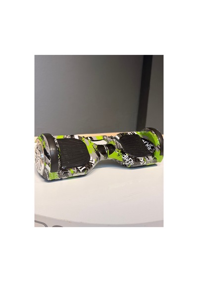 Hoverboard 6.5 İnç Led Işıklı Taşıma Kollu 36v 5.2ah Elektrikli Kaykay Yeşil