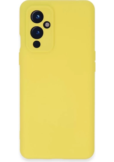 Newface One Plus 9 Kılıf Nano İçi Kadife Silikon - Sarı