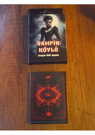 Vampir Köylü Oyun Kartı Kese Hediyeli 16 Kart Eğlenceli Sosyal Rol & Grup Oyunu