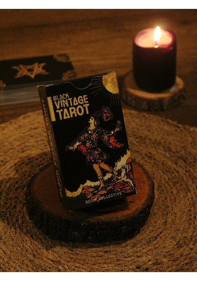 Vintage Tarot Destesi 78 Kart - Arındırma Kesesi - Demet Tütsü
