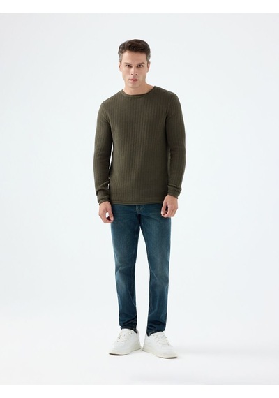 LOFT Regular Fit Erkek Kazak Lf2040999 Q1.v1 Haki