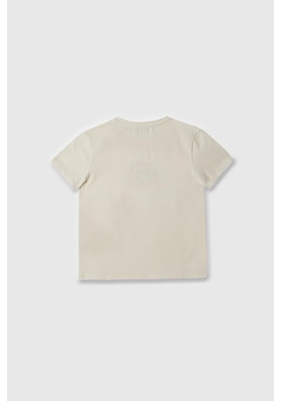United Colors Of Benetton Kız Çocuk T Shirt Beyaz Bnt-g21814-1375 Beyaz