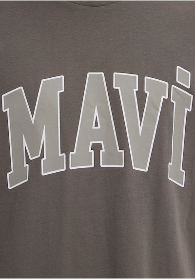 Mavi - Mavi Logo Baskılı Kahverengi Tişört 0611711-91601 Kahverengi