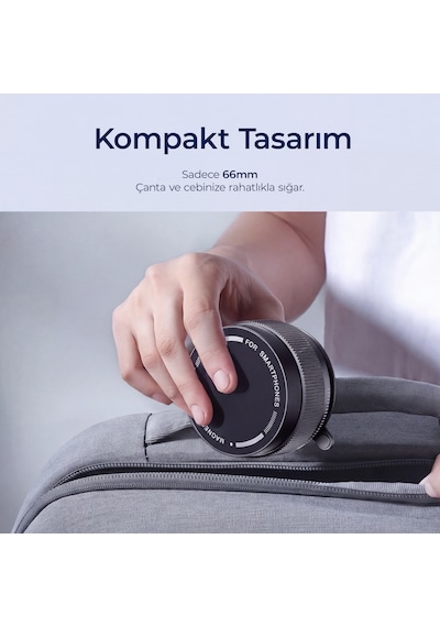 Dossimo 360 Dönebilen Ayarlanabilir Araç İçi Vakumlu Magsafe Telefon Tutucu - K10a Gri
