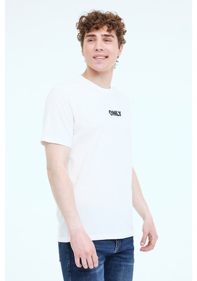 Only&sons Onspalm Logo Reg Ss Tee C Gri Erkek Kısa Kol T-shirt 000000000102263612 Gri