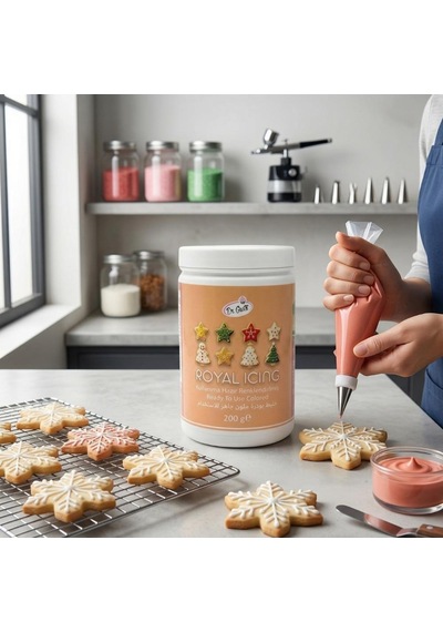 Royal Icing Turuncu 200 Gr Hazır Kurabiye Ve Pasta Süsleme Kreması