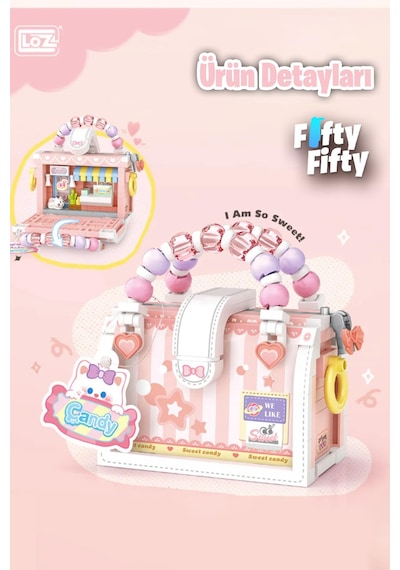 Loz Micro Block Sweet Bag Serisi Boncuklu Çanta 340 Parça Oyuncak Yapım Seti Fflz-8844