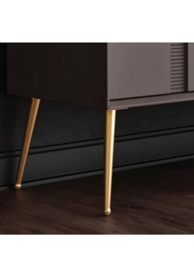 Bone Metal Ayak 25cm Altın Renk Koltuk Puf Dolap Tv Ünite Modern Mobilya Ayağı Komidin Gold