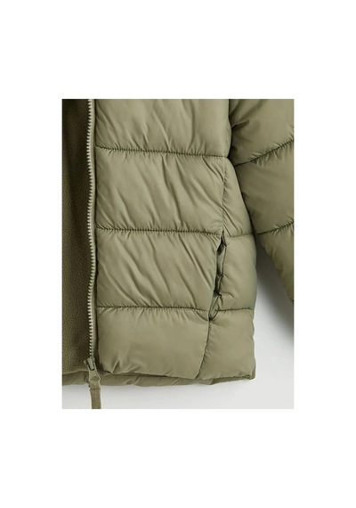 LC Waikiki Lcw Kidshaki Kapüşonlu Erkek Çocuk Şişme Mont Lıght Khakı