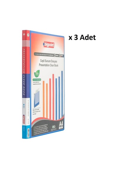 Bigpoint Sunum Dosyası Cepli 20'li Mavi X 3 Adet Diğer