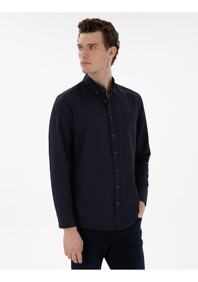 Pierre Cardin Erkek Lacivert Gömlek Desenli 50304764-vr033 Lacivert